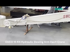 OUCO Hydraulic Single Arm Slewing Davit dla łodzi ratunkowej